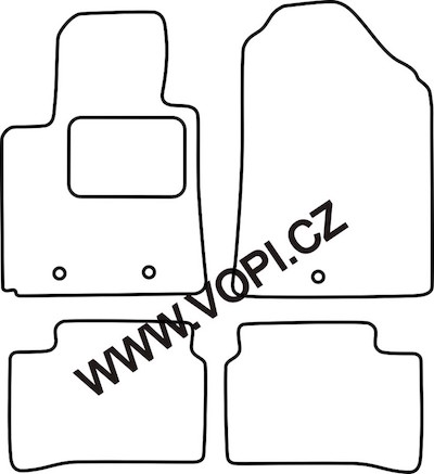 Autokoberce Hyundai i10 11/2013 - Colorfit (1856)